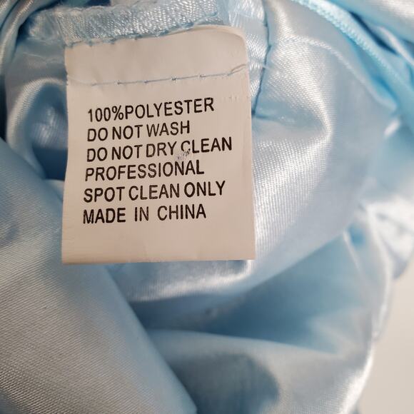 Ieena for Mac Duggal 49533 Ice Blue Pleated Sleeveless Chiffon Gown Size 4 New - Picture 11 of 12